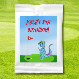 Söt dinosaurie golf-tema för barns födelsedag 