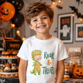 Söt dinosaurie Halloween-galler och godsaker T Shirt