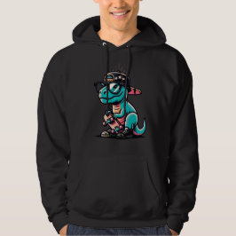 Söt dinosaurie hoodie