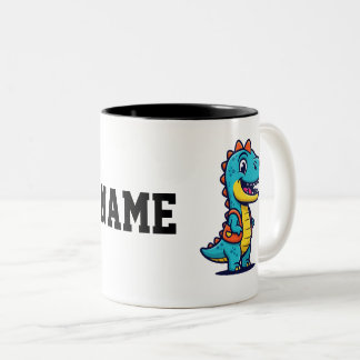 Söt dinosaurie kaffemugg – Rolfig dino-drickbar fö