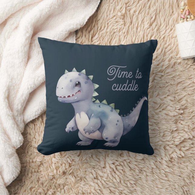 Söt dinosaurie kudde (Filt)