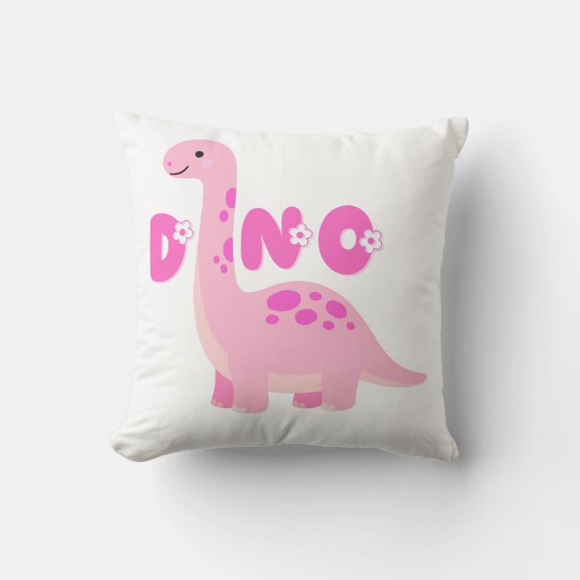 Söt dinosaurie 🦕  kudde (Framsida)