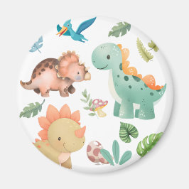 Söt dinosaurie magnet