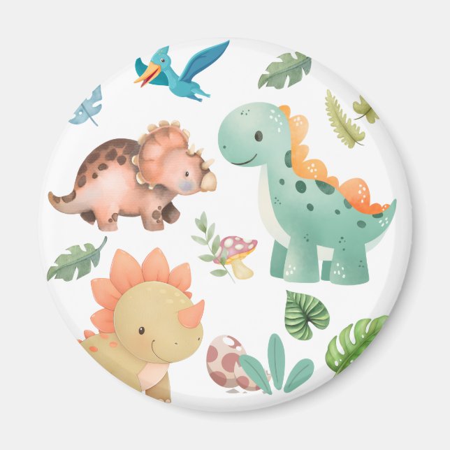Söt dinosaurie magnet (Framsidan)