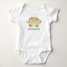 Söt dinosaurie-personlig babybodysuit