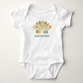 Söt dinosaurie-personlig babybodysuit  t shirt