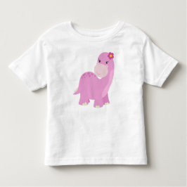 Söt dinosaurie, rosa dinosaurie, Tjej dinosaurie,  T Shirt