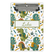 Söt dinosaurie som går till skolan för barn
