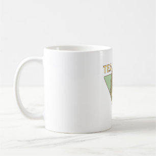 Söt dinosaurie te Rex Trex Puns Kaffemugg