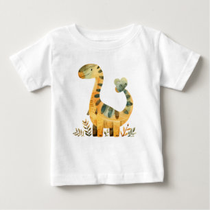 Söt dinosaurie tecknad film – Rolig dino skjorta f T Shirt
