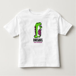 Söt dinosaurie tecknad film t shirt