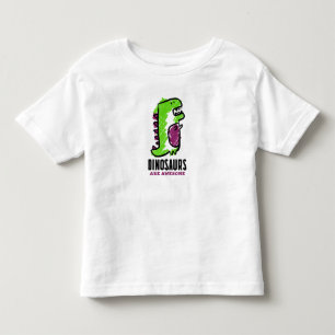 Söt dinosaurie tecknad film t shirt