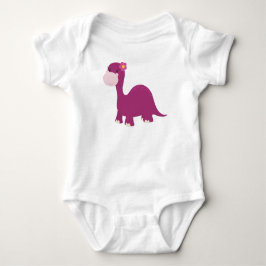 Söt dinosaurie, tjej dinosaurie, rosa dinosaurie,  t shirt