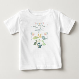 Söt dinosaurie vattenfärgspersonalisering t shirt