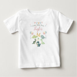 Söt dinosaurie vattenfärgspersonalisering t shirt