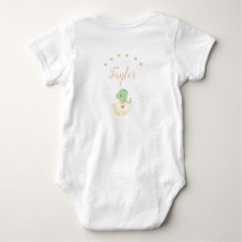 Söt dinosaurie vattenfärgspersonalisering t shirt