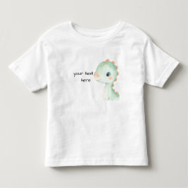 Söt dinosaurie vattenfärgspersonlig babyskjorta t shirt