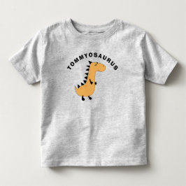Söt dinosauriepresent med barnets namn Barn T-shir T Shirt