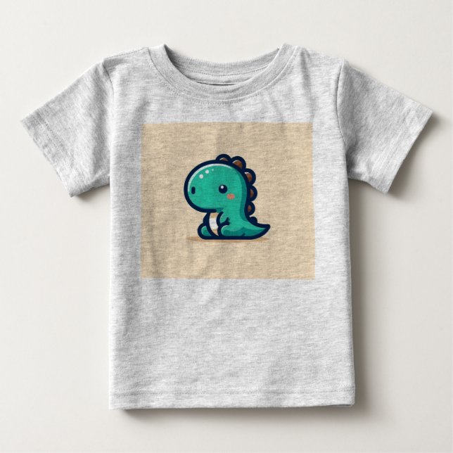 söt dinosauris t shirt (Framsida)