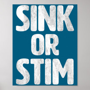 Söt diskbänk stim neurodivergent normalisera Autis Poster