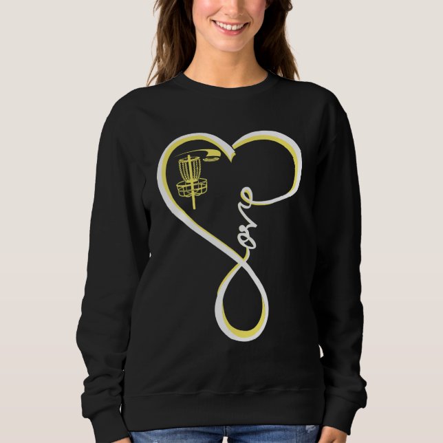 Söt Diskgolf Jag älskar Diskgolf Gul T Shirt (Framsida)