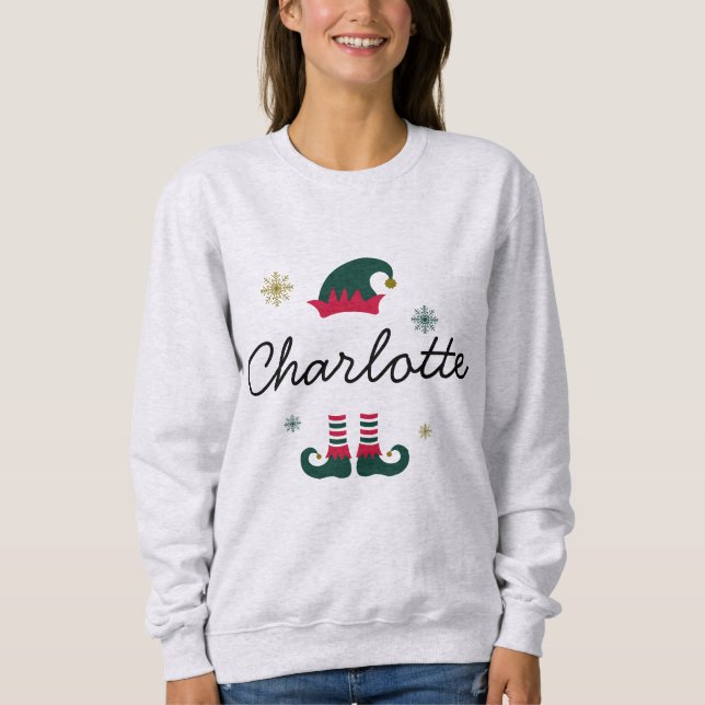Söt, ditt namn Jul T Shirt (Framsida)