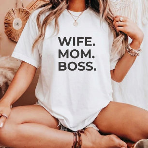 söt djärv minimalistisk fru mamma chef skjorta t shirt
