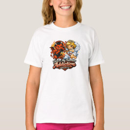 Söt Djävul & Ängel Alla Hjärtans Dag Kärleksdesign T Shirt