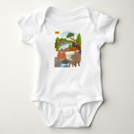 Söt djungeldjur Fe- baby bodysuit | Skogsmark T Shirt