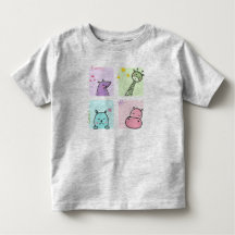 Söt djur-t-shirt för barn