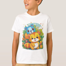 Söt djurserieillustration  t shirt