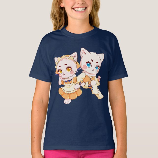 Söt Docka Flicka T-Shirt (Framsida)