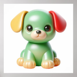 Söt Docka Vägg Dekoration Affisch för Mysig Kawaii
