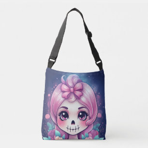 Söt dödskalletotebag axelväska