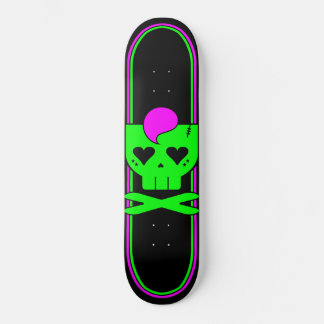 SÖT DÖDSROCK SKALLE KORTLEK SKATEBOARD BRÄDA 20 CM
