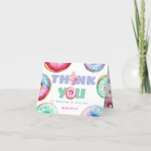 Söt Donut Anpassad Meddelande Barn Födelsedagsflic