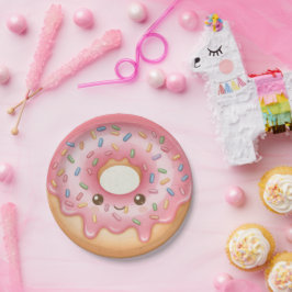 Söt Donut-design Hannukafest Pappers Tallrikar