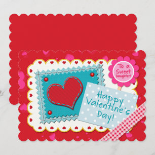 Söt dotter Valentine Patchwork Heart Stil