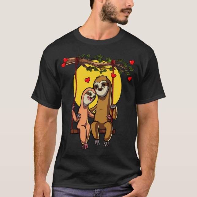Söt dovhjortpar t shirt (Framsida)