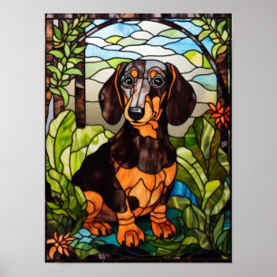 Söt Doxie Porträtt Poster