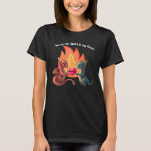 Söt Drakkärlek T-Shirt