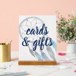 Söt Dreamcatcher Boho Baby Shower-signatur