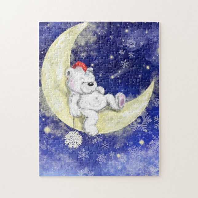 Söt Dreaming Little Bear - Cute Pussel (Vertikal)