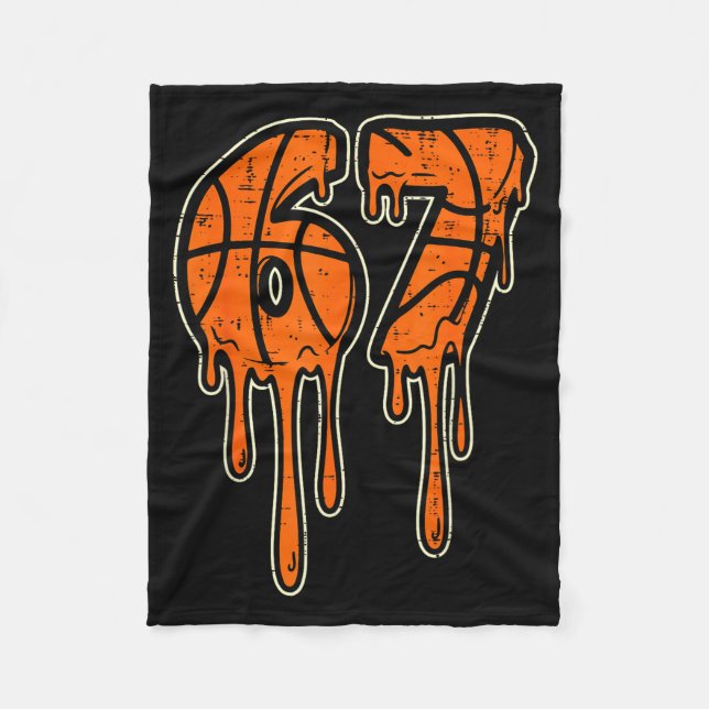 Söt Drip Seven Six Basket 7 6 Alpha Gen Fleecefilt (Framsidan)
