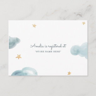 Söt dröm baby shower-insats tilläggskort