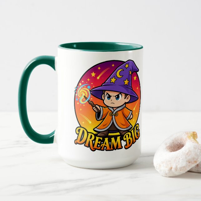 Söt Dröm Stort Trollkarl Kaffe Mugg (Med munk)