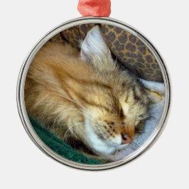 Söt drömmande julgransprydnad metall