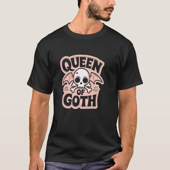 Söt drottning av Goth T Shirt (Framsida)