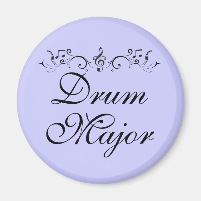 Söt Drum Major Marching Band Gift Magnet (Framsidan)