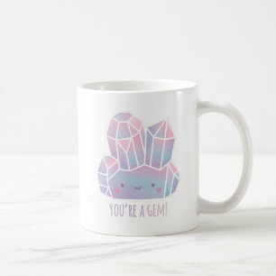 Söt Du Är En Ädelsten Positivitet Kaffemugg